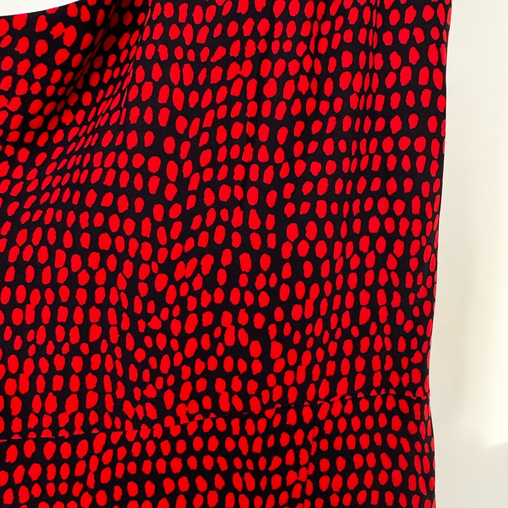 Club Monaco One-Shoulder Dress in Red and Dark Blue/Black - Picture 5 of 7